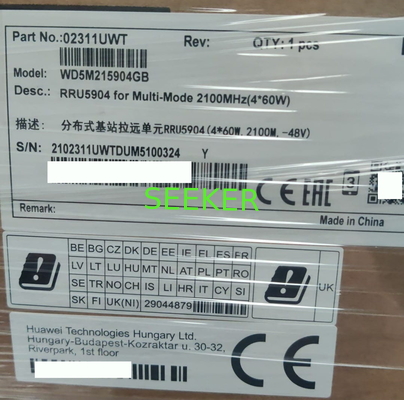 HW RRU5904 pour 2100mhz à plusieurs modes de fonctionnement (4*60W) -48V WD5M215904GB 02311UWT fournisseur
