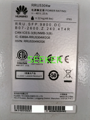 HW HW RRU5304W WD5MLRUMH70 02312GCS pour DBS3900 DBS5900 2600MHZ (4T4R 4X60W) fournisseur
