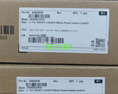 La carte de finition, NetEngine 8000,CR51L4XFH0,4-Port 10GE ((SFP+) /GE ((SFP) MACsec carte d'interface physique ((PIC) 03033FXF CR5D00L4XF91 fournisseur