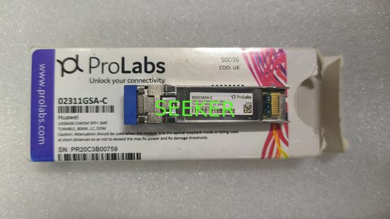 HW 02311GSA-C émetteur-récepteur SFP+ compatible TAA 10GBase-DWDM (SMF, réglable, 80km, LC, DOM)