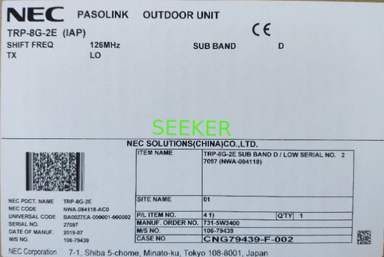 IPASOLINK ODU NWA-084118-AC0 de TRP-8G-2E (1AP) fournisseur