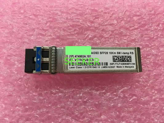 Je-Temp 1310nm RS FTLF1436W4BTV-NN de NOKIA AOSD 474902A.101 SFP28 25G LR 10km fournisseur